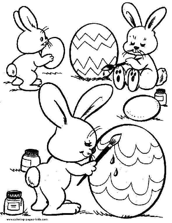 Easter coloring page for kids to print