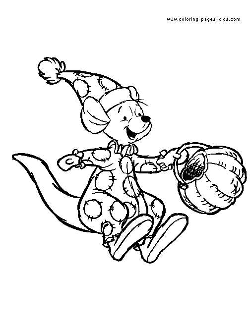 winnie pooh halloween coloring pages - photo #32