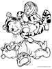 Winnie the Pooh Halloween coloring picture