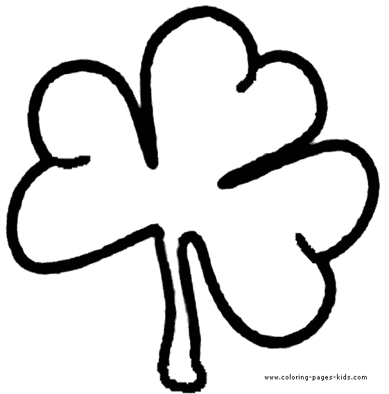 Clover coloring page color sheet