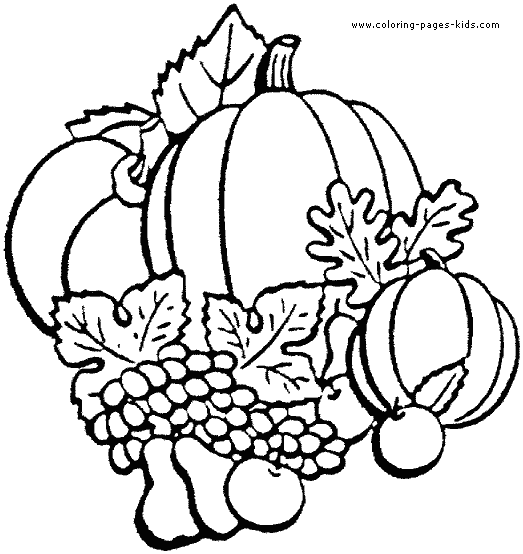 Thanksgiving color page, holiday coloring pages, color plate, coloring sheet,printable color picture