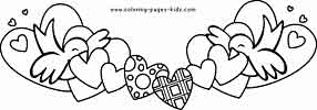 Print Valentine's day coloring page