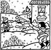 snowball fight coloring pages for kids
