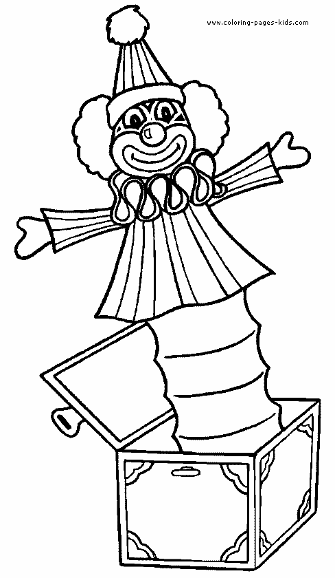 jack in the box coloring pages - photo #44