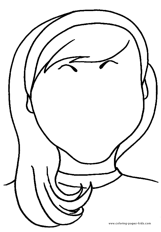 face coloring pages for kids - photo #6