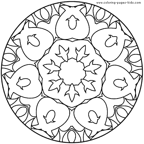 Mandala Coloring Pages on Mandala Color Page   Coloring Pages For Kids   Miscellaneous Coloring