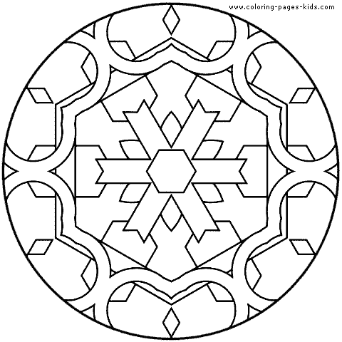 Mandala Coloring Pages on Mandala Color Page   Coloring Pages For Kids   Miscellaneous Coloring