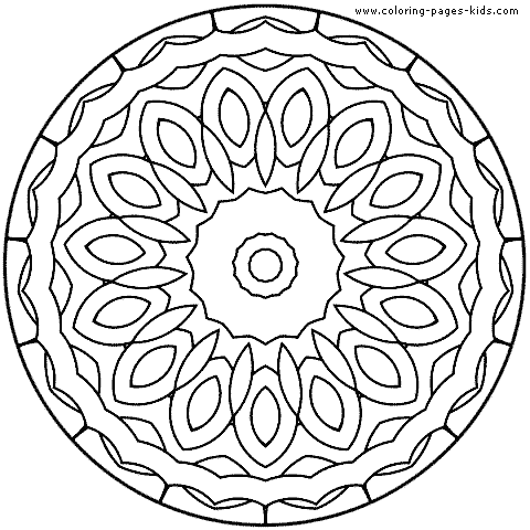 Mandala Coloring Pages on Mandala Color Page   Coloring Pages For Kids   Miscellaneous Coloring