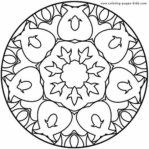 Mandala Coloring Pages on Mandala Color Page   Coloring Pages For Kids   Miscellaneous Coloring