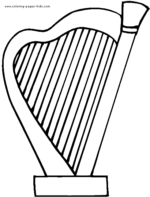 Harp color page