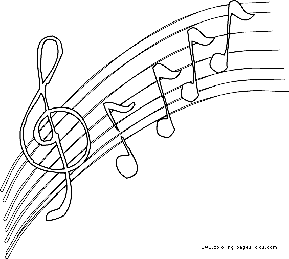 Miscellaneous Coloring pages. Music Coloring pages. Music notes color page