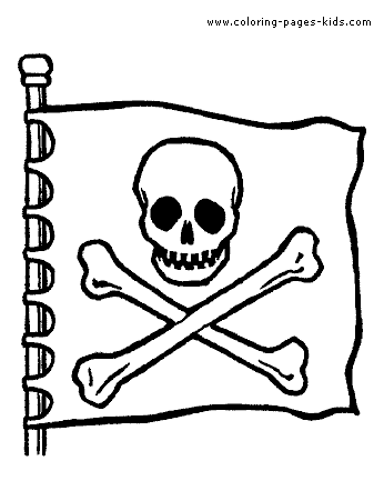 Coloring Sheets  on Pirate Flag Color Page   Pirate Color Page   Coloring Pages For Kids