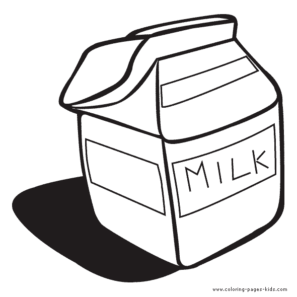 Pack of Milk color page, Drink coloring pages, color plate, coloring sheet,printable coloring picture