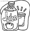 Juice coloring pages for kids