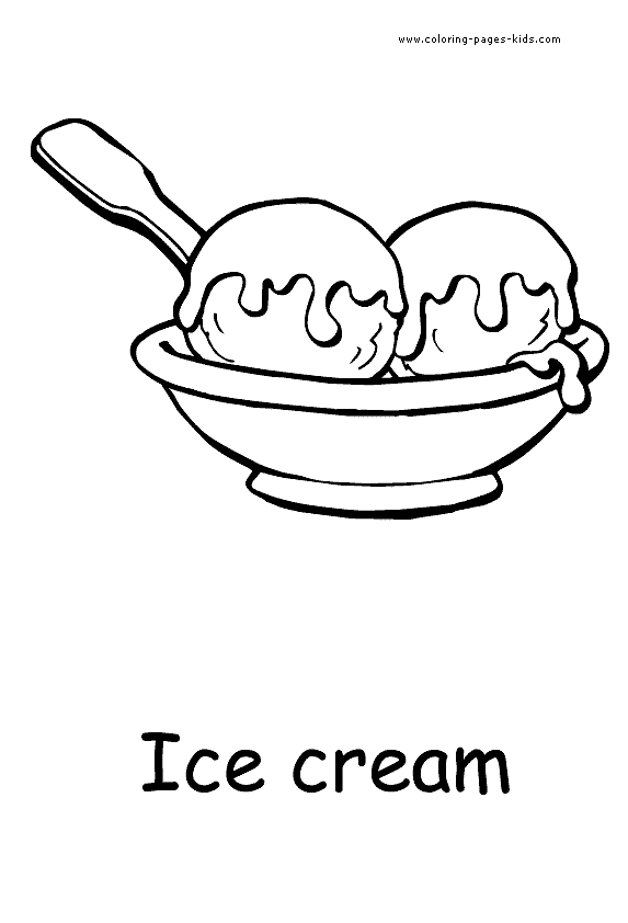 food coloring pages, color plate, coloring sheet,printable coloring picture Ice cream