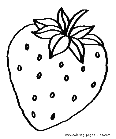 printable coloring strawberry