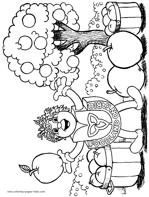 fruit color page, Fruits coloring pages, color plate, coloring sheet 
