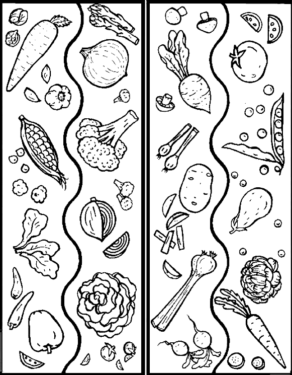 Vegetable color page, coloring pages, color plate, coloring sheet,printable coloring picture