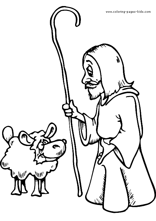 david coloring pages shepherd - photo #13