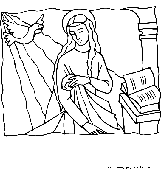 holy maryBible Story color page, religious, religion coloring pages, color plate, coloring sheet,printable coloring picture