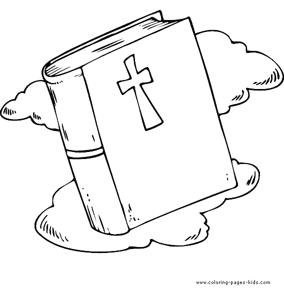 Holy Bible Religious Items color page, religious, religion coloring pages, color plate, coloring sheet,printable coloring picture