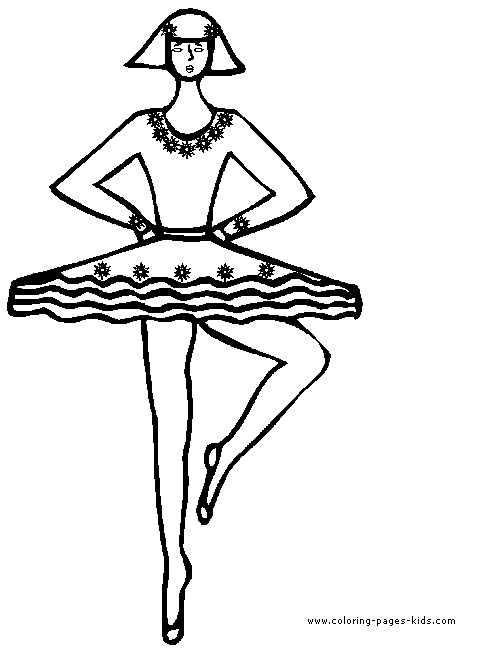 dance silhouette coloring pages - photo #17