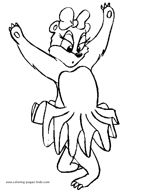dancing children coloring pages - photo #27