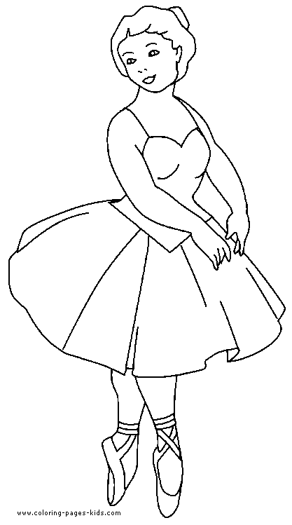 Ballet, Ballerina and Dancing color page, sports coloring pages, color plate, coloring sheet,printable coloring picture