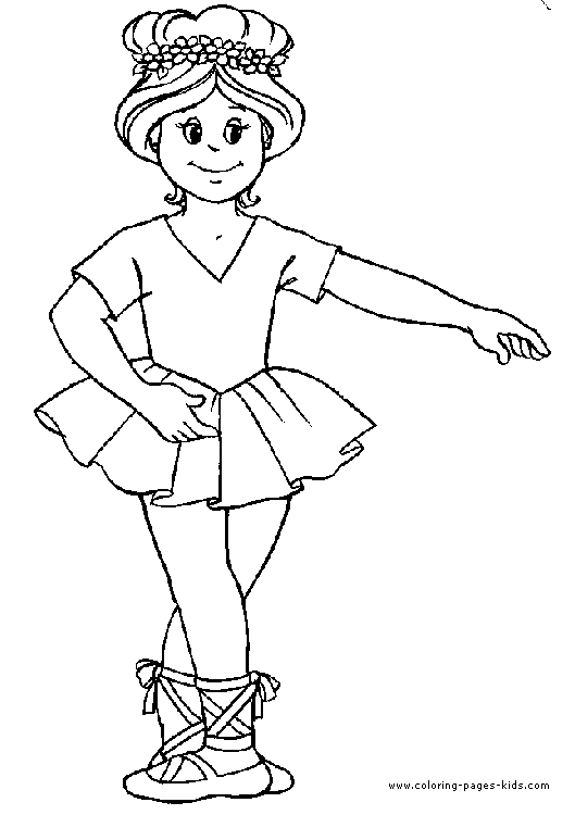 Ballet, Ballerina and Dancing color page, sports coloring pages, color plate, coloring sheet,printable coloring picture