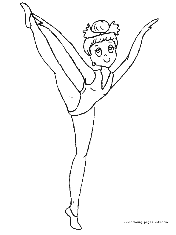 Ballerina color page