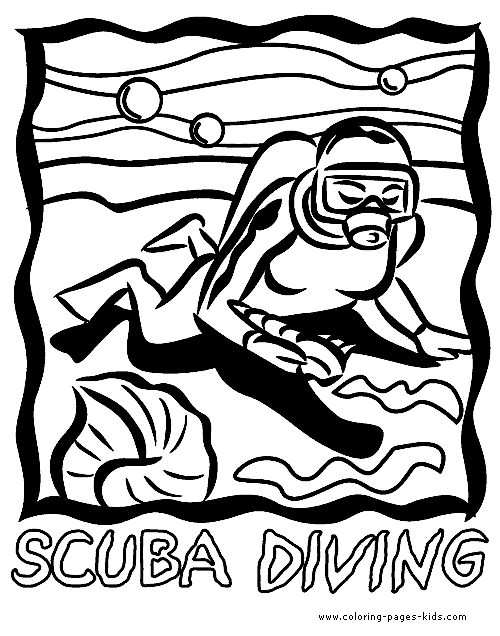 ocean diving coloring pages - photo #25