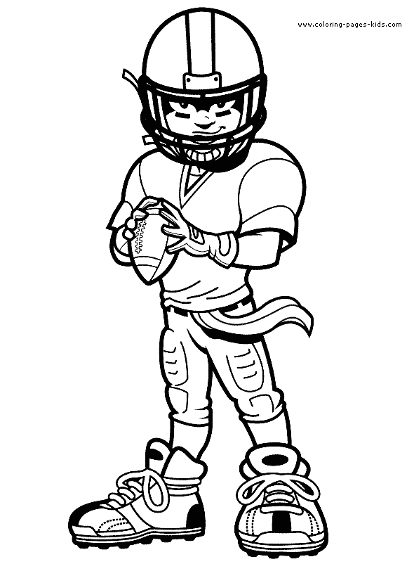 Football Rugby color page Coloring pages for kids Sports coloring