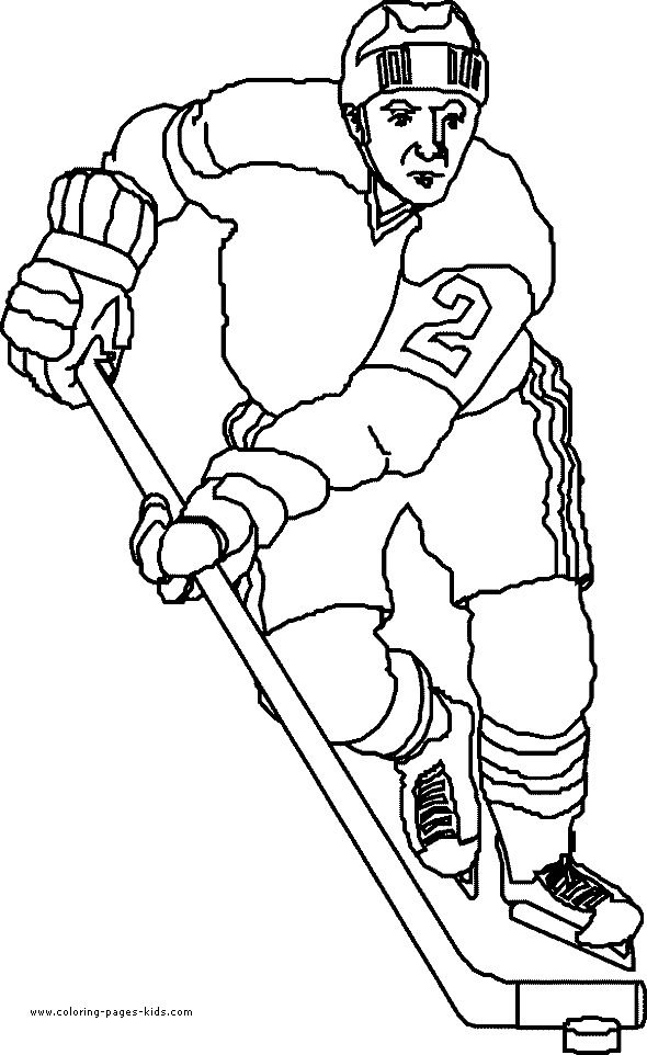 Ice Hockey color page, sports coloring pages, color plate, coloring sheet,printable coloring picture