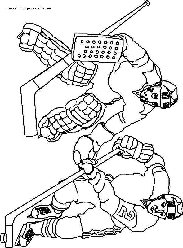 Ice Hockey Color Page Coloring Pages For Kids Sports Coloring Pages 