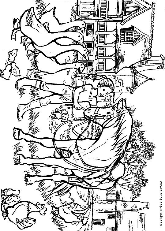 Horse riding color page. Free printable coloring sheets ...