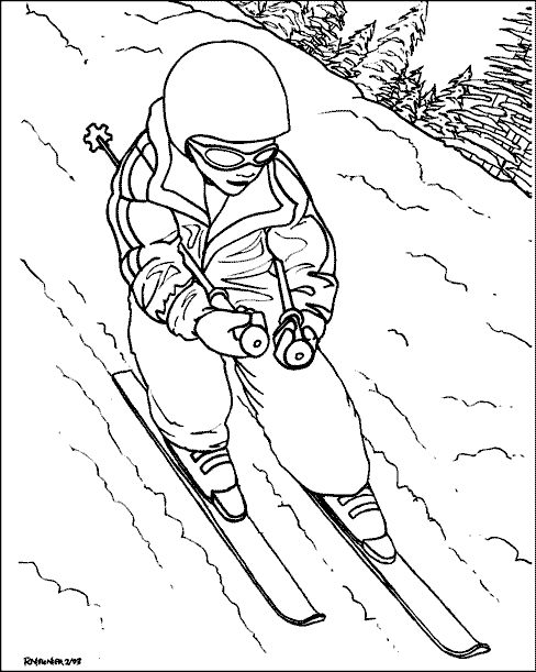 Sports Coloring pages