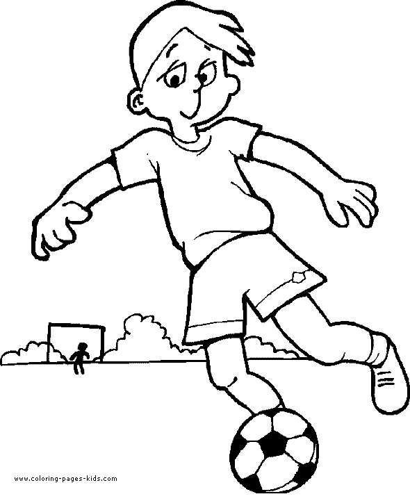 Soccer coloring pages for kids