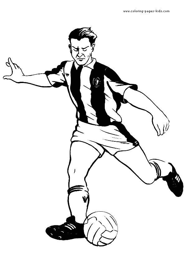 Printable Soccer coloring page