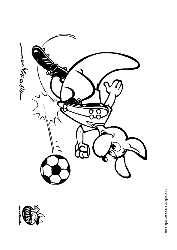 Free Soccer color page for kids