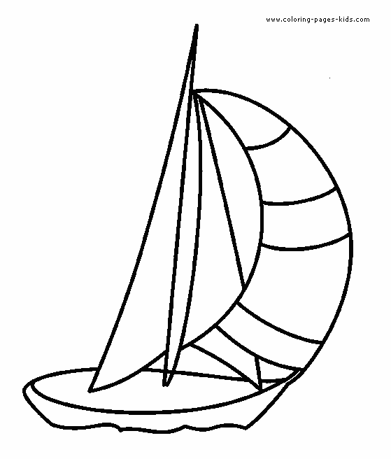 sail boat coloring pages - photo #26