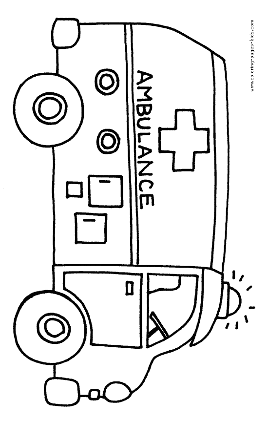 Ambulance color page