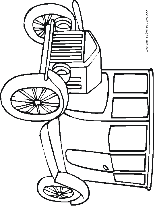 old timer car color page More free printable Cars coloring pages and sheets
