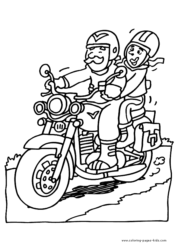motorcycle color page transportation coloring pages, color plate, coloring sheet,printable coloring picture