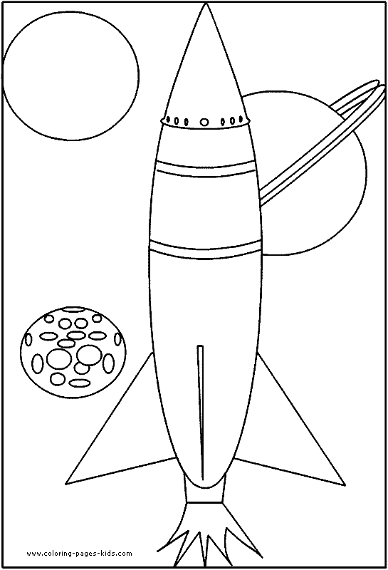 Rocket color page Coloring Pages Rockets. Rocket color page