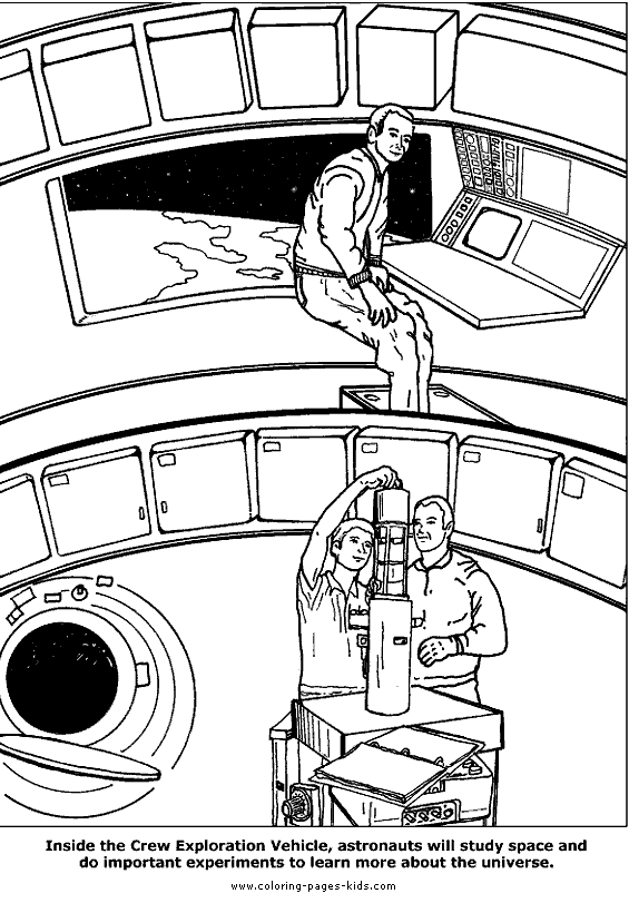 Crew exploration vehicle color page