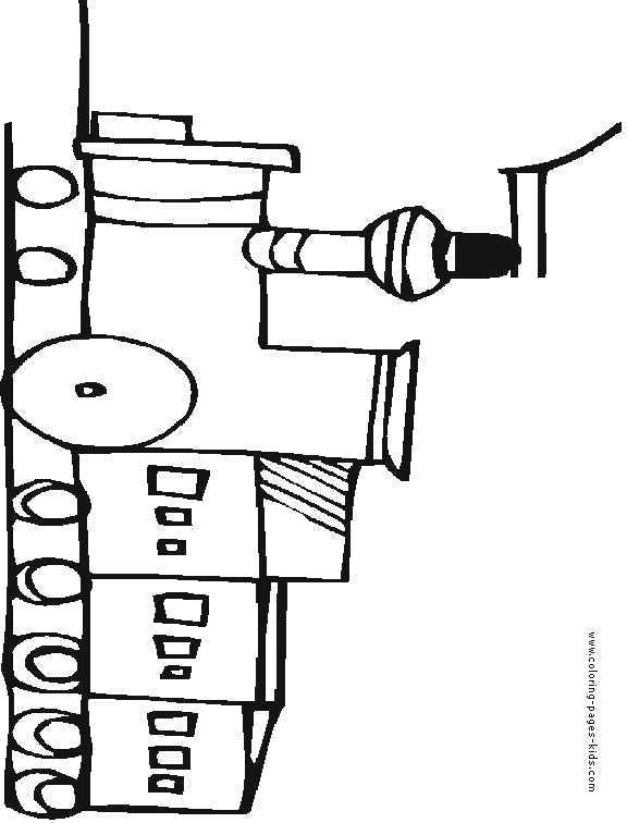 Train coloring page