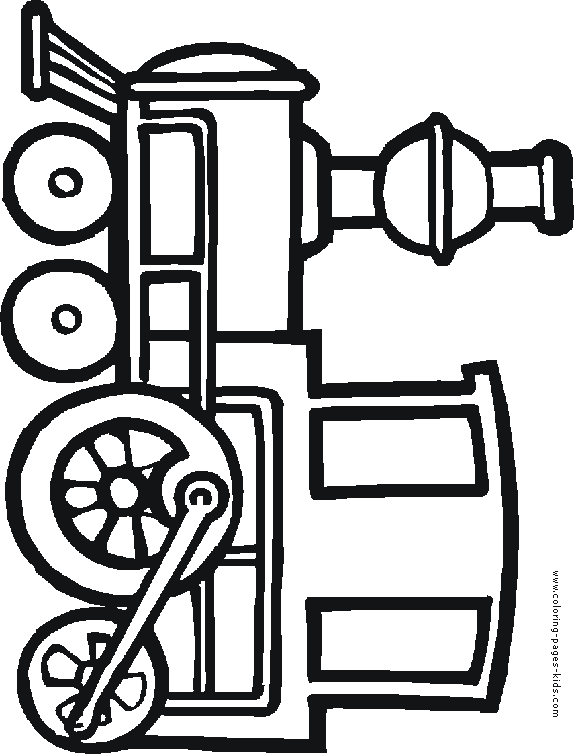 Locomotive coloring page for kids - Coloring pages for ...