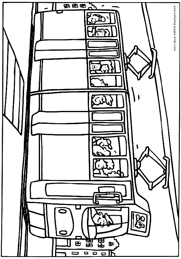 Metro Tram Coloring Pages - Kidsuki