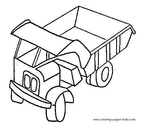 Truck color page, transportation coloring pages, color plate, coloring sheet,printable coloring picture