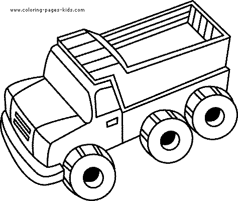 Big Truck Coloring Pages Big Truck coloring page